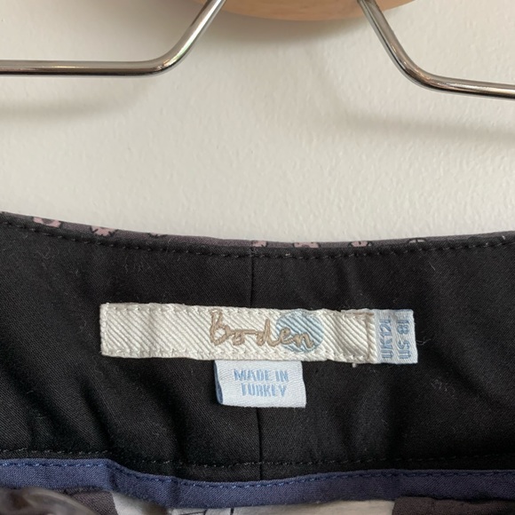 Boden Floral Dress Pant Trouser Purple Size 8 L - Picture 3 of 10